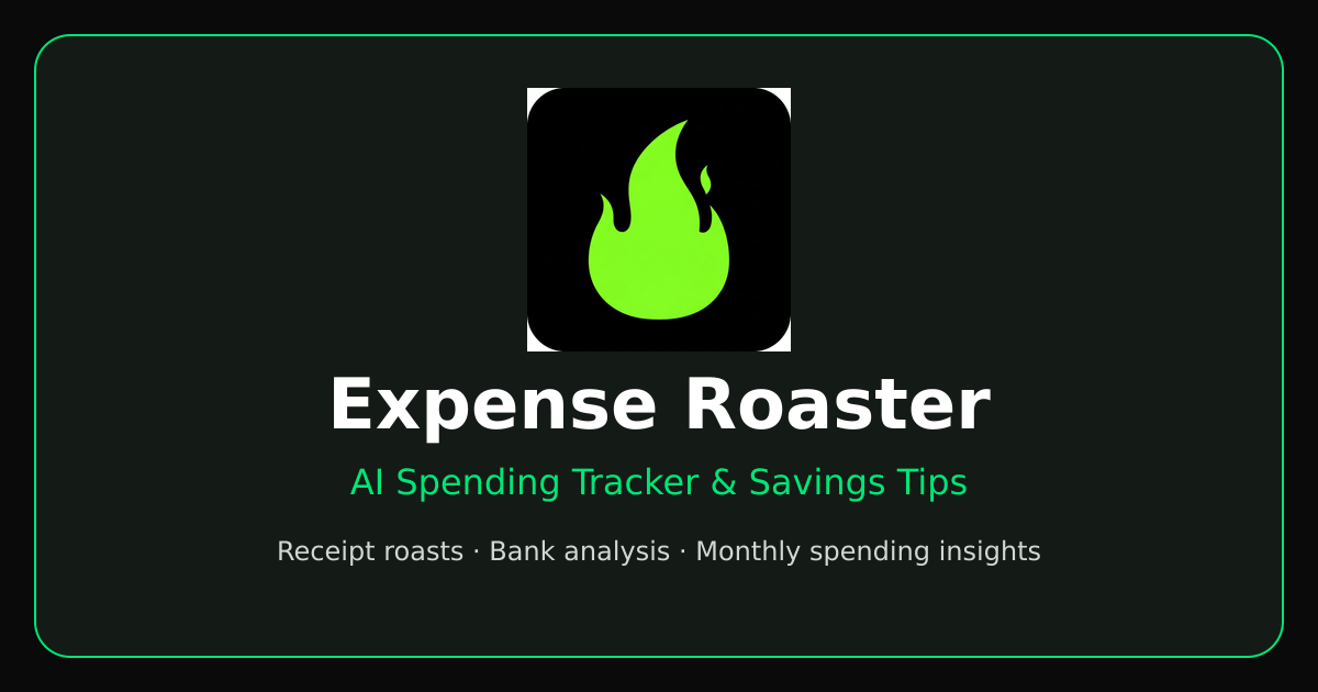 I made an app that roasts your spending habits 😂